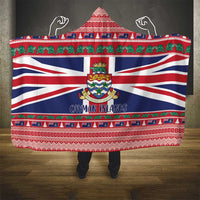 Cayman Islands Christmas Hooded Blanket Coat Of Arms - Flag Style - Wonder Print Shop