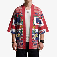 Cayman Islands Christmas Kimono Coat Of Arms - Flag Style - Wonder Print Shop