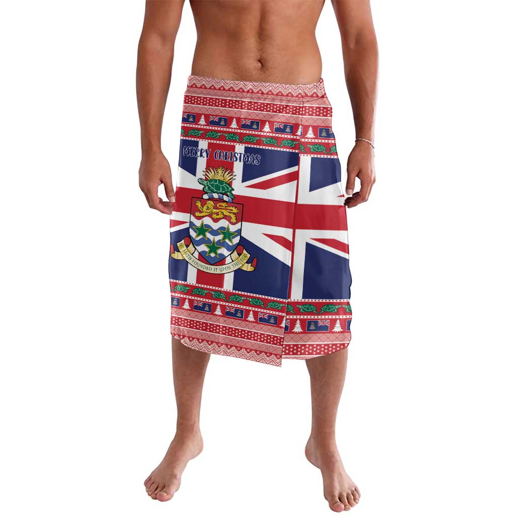 Cayman Islands Christmas Lavalava Coat Of Arms - Flag Style - Wonder Print Shop