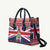 Cayman Islands Christmas Leather Bag Coat Of Arms - Flag Style - Wonder Print Shop