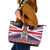 Cayman Islands Christmas Leather Tote Bag Coat Of Arms - Flag Style - Wonder Print Shop