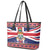Cayman Islands Christmas Leather Tote Bag Coat Of Arms - Flag Style - Wonder Print Shop