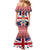 Cayman Islands Christmas Mermaid Dress Coat Of Arms - Flag Style - Wonder Print Shop