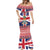 Cayman Islands Christmas Mermaid Dress Coat Of Arms - Flag Style - Wonder Print Shop