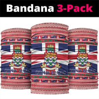 Cayman Islands Christmas Neck Gaiter Coat Of Arms - Flag Style - Wonder Print Shop