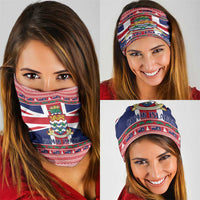 Cayman Islands Christmas Neck Gaiter Coat Of Arms - Flag Style - Wonder Print Shop