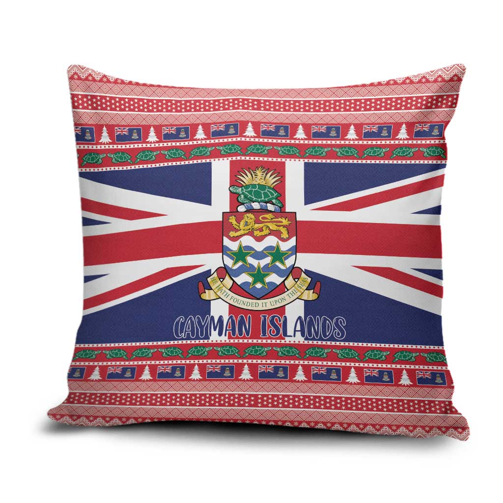 Cayman Islands Christmas Pillow Cover Coat Of Arms - Flag Style - Wonder Print Shop