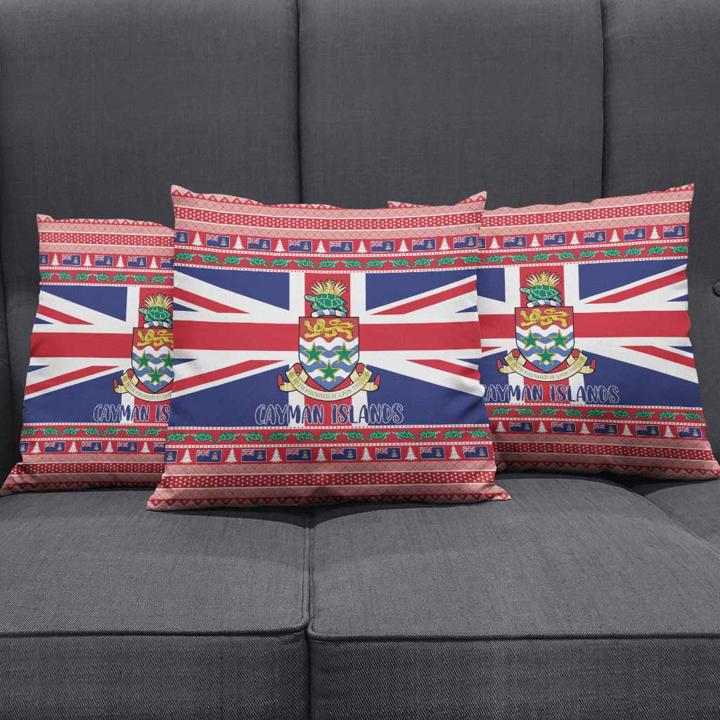 Cayman Islands Christmas Pillow Cover Coat Of Arms - Flag Style - Wonder Print Shop