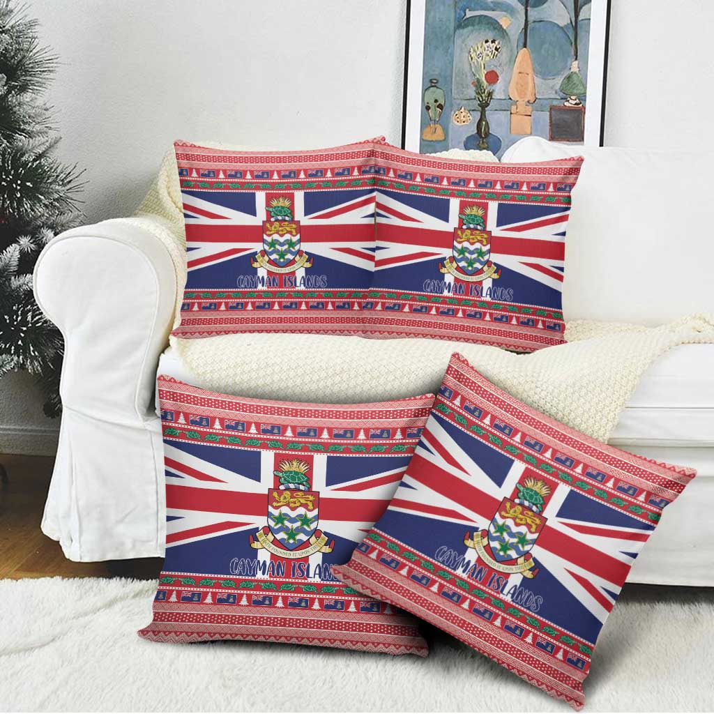 Cayman Islands Christmas Pillow Cover Coat Of Arms - Flag Style - Wonder Print Shop