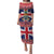 Cayman Islands Christmas Puletasi Coat Of Arms - Flag Style - Wonder Print Shop