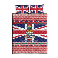 Cayman Islands Christmas Quilt Bed Set Coat Of Arms - Flag Style - Wonder Print Shop
