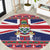 Cayman Islands Christmas Round Carpet Coat Of Arms - Flag Style - Wonder Print Shop