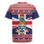 Cayman Islands Christmas Rugby Jersey Coat Of Arms - Flag Style - Wonder Print Shop