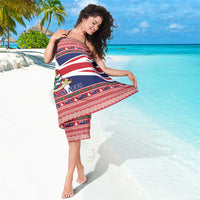 Cayman Islands Christmas Sarong Coat Of Arms - Flag Style - Wonder Print Shop