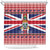 Cayman Islands Christmas Shower Curtain Coat Of Arms - Flag Style - Wonder Print Shop