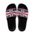 Cayman Islands Christmas Slide Sandals Coat Of Arms - Flag Style - Wonder Print Shop