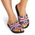 Cayman Islands Christmas Slide Sandals Coat Of Arms - Flag Style - Wonder Print Shop