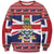 Cayman Islands Christmas Sweatshirt Coat Of Arms - Flag Style - Wonder Print Shop