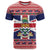 Cayman Islands Christmas T Shirt Coat Of Arms - Flag Style - Wonder Print Shop