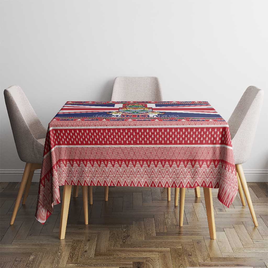 Cayman Islands Christmas Tablecloth Coat Of Arms - Flag Style - Wonder Print Shop