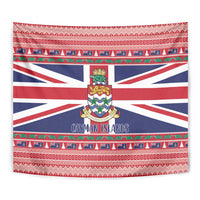 Cayman Islands Christmas Tapestry Coat Of Arms - Flag Style - Wonder Print Shop