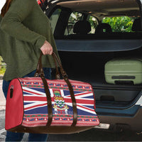Cayman Islands Christmas Travel Bag Coat Of Arms - Flag Style - Wonder Print Shop