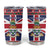 Cayman Islands Christmas Tumbler Cup Coat Of Arms - Flag Style - Wonder Print Shop