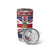 Cayman Islands Christmas Tumbler Cup Coat Of Arms - Flag Style - Wonder Print Shop