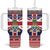 Cayman Islands Christmas Tumbler With Handle Coat Of Arms - Flag Style - Wonder Print Shop