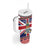 Cayman Islands Christmas Tumbler With Handle Coat Of Arms - Flag Style - Wonder Print Shop