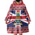 Cayman Islands Christmas Wearable Blanket Hoodie Coat Of Arms - Flag Style - Wonder Print Shop