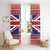Cayman Islands Christmas Window Curtain Coat Of Arms - Flag Style - Wonder Print Shop
