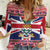 Cayman Islands Christmas Women Casual Shirt Coat Of Arms - Flag Style - Wonder Print Shop