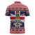 Cayman Islands Christmas Zipper Polo Shirt Coat Of Arms - Flag Style - Wonder Print Shop