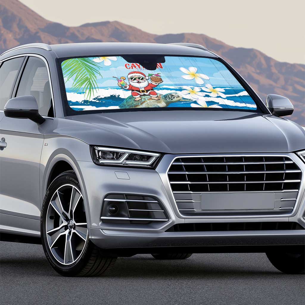 Cayman Islands Christmas Auto Sun Shade Merry Xmas - Wonder Print Shop