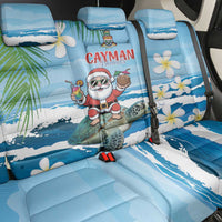 Cayman Islands Christmas Back Car Seat Cover Merry Xmas - Wonder Print Shop