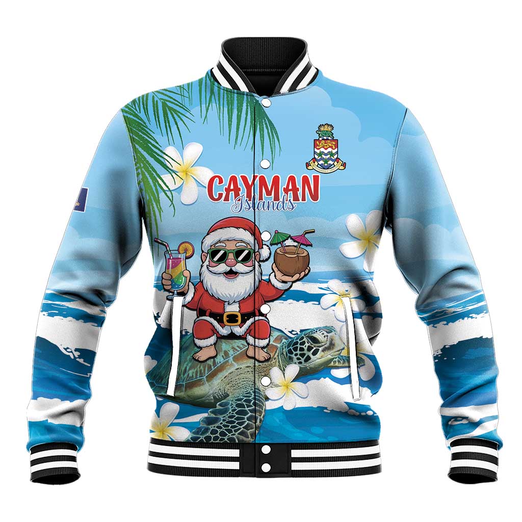 Cayman Islands Christmas Baseball Jacket Merry Xmas - Wonder Print Shop