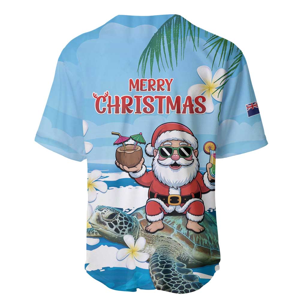 Cayman Islands Christmas Baseball Jersey Merry Xmas - Wonder Print Shop