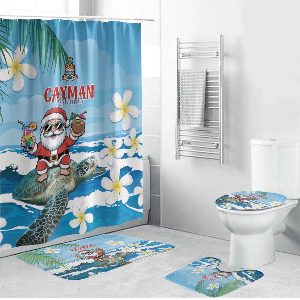 Cayman Islands Christmas Bathroom Set Merry Xmas - Wonder Print Shop