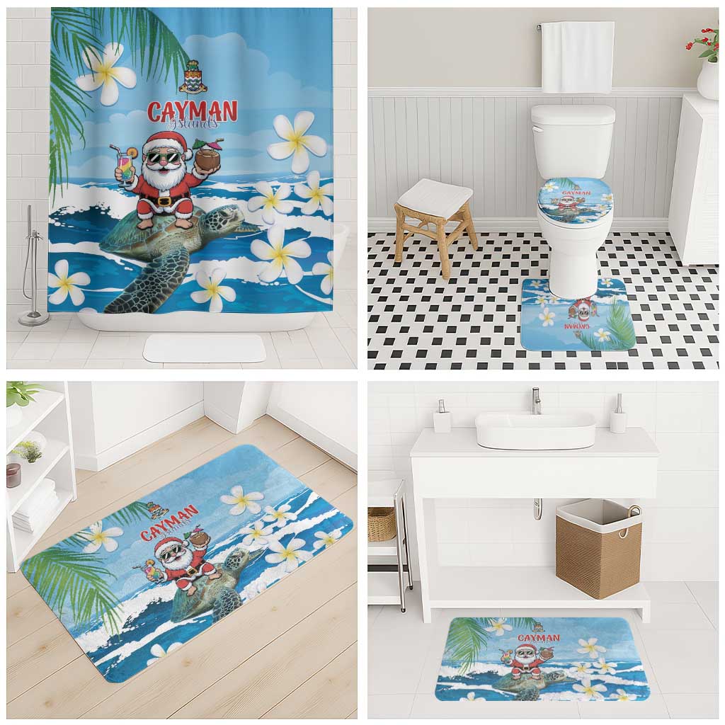 Cayman Islands Christmas Bathroom Set Merry Xmas - Wonder Print Shop