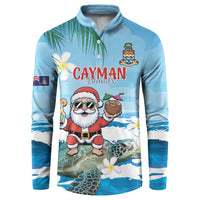 Cayman Islands Christmas Button Sweatshirt Merry Xmas - Wonder Print Shop