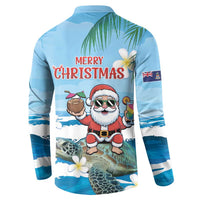 Cayman Islands Christmas Button Sweatshirt Merry Xmas - Wonder Print Shop