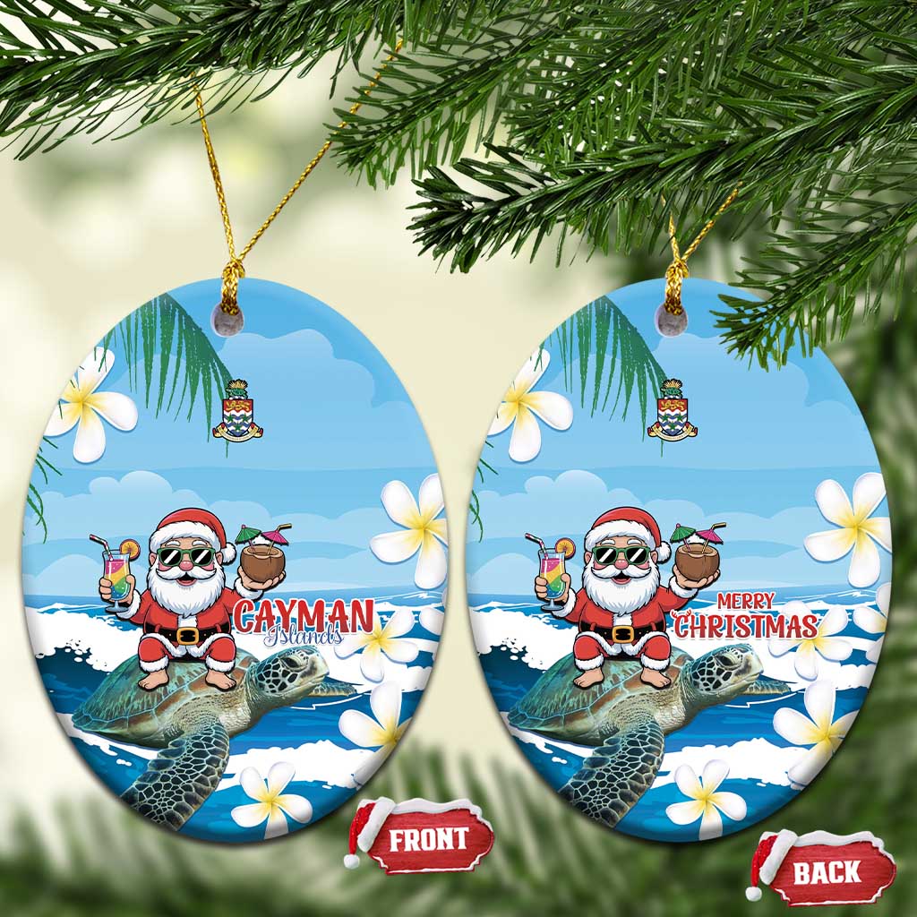 Cayman Islands Christmas Ceramic Ornament Merry Xmas - Wonder Print Shop