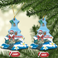 Cayman Islands Christmas Ceramic Ornament Merry Xmas - Wonder Print Shop