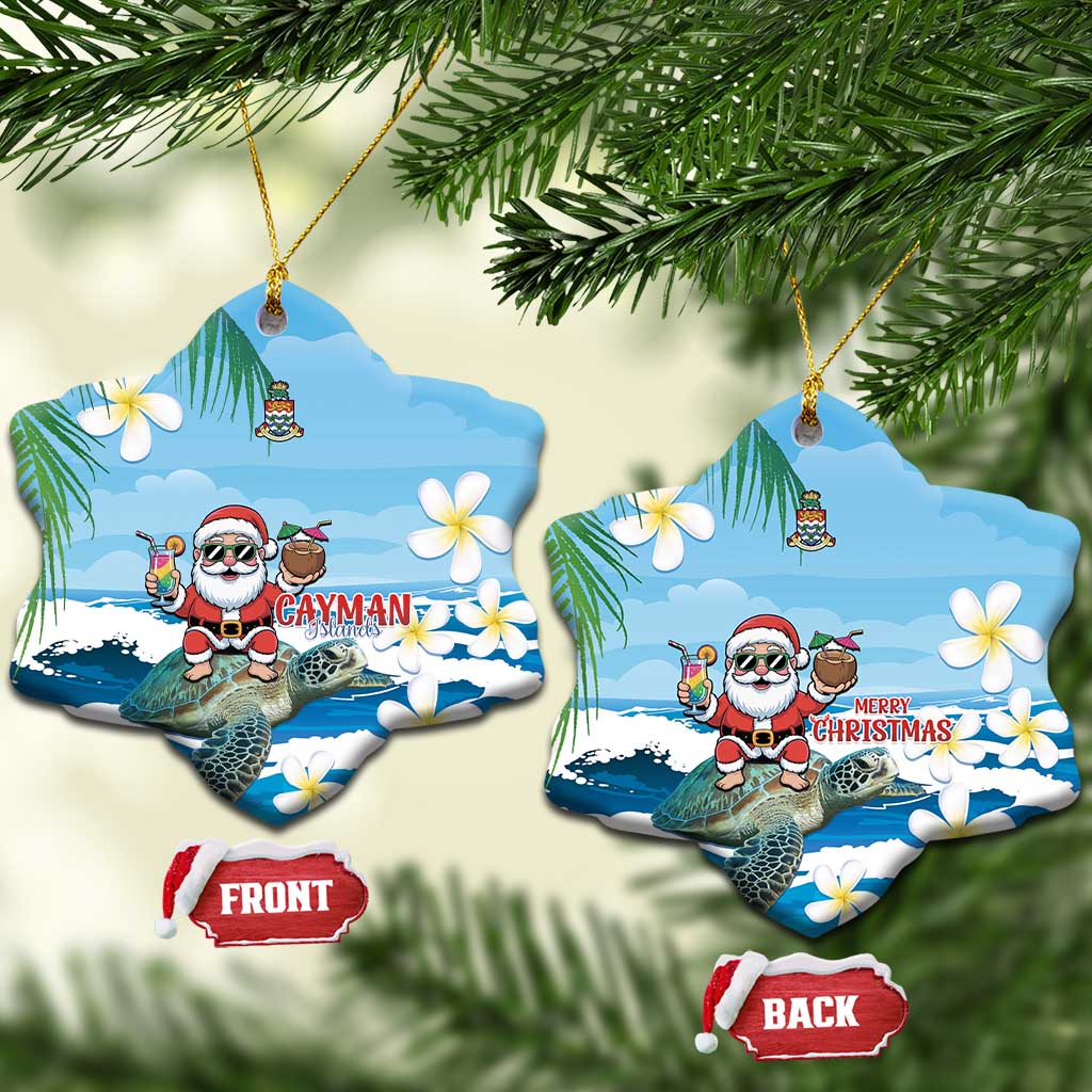 Cayman Islands Christmas Ceramic Ornament Merry Xmas - Wonder Print Shop