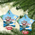 Cayman Islands Christmas Ceramic Ornament Merry Xmas - Wonder Print Shop