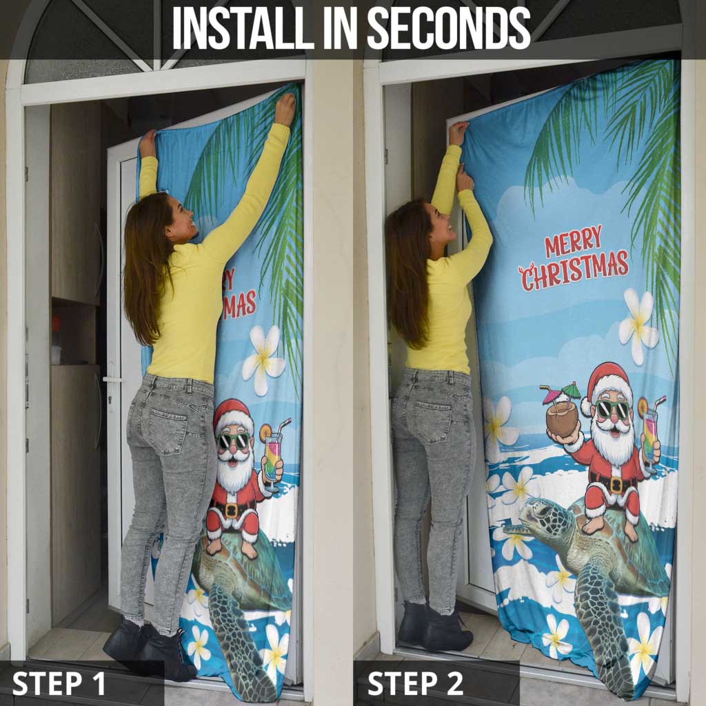 Cayman Islands Christmas Door Cover Merry Xmas - Wonder Print Shop