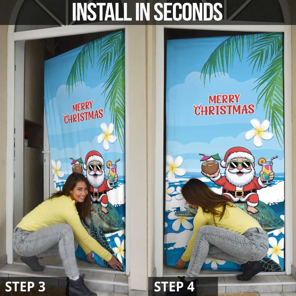 Cayman Islands Christmas Door Cover Merry Xmas - Wonder Print Shop