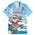 Cayman Islands Christmas Family Matching Mermaid Dress and Hawaiian Shirt Merry Xmas - Wonder Print Shop
