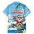Cayman Islands Christmas Family Matching Mermaid Dress and Hawaiian Shirt Merry Xmas - Wonder Print Shop